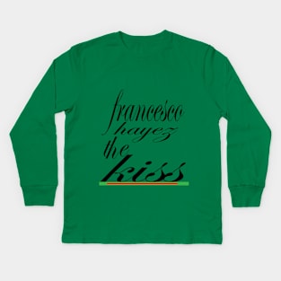 francesco hayez the kiss Kids Long Sleeve T-Shirt